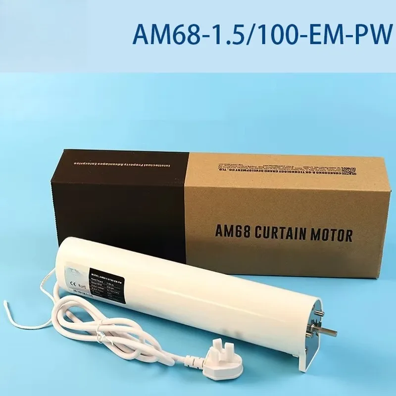 AM68-1.5/100-EM-PW Electric Curtain Motor WiFi APP High Torque 433 Radio Frequency Remote Control 485 Protocol
