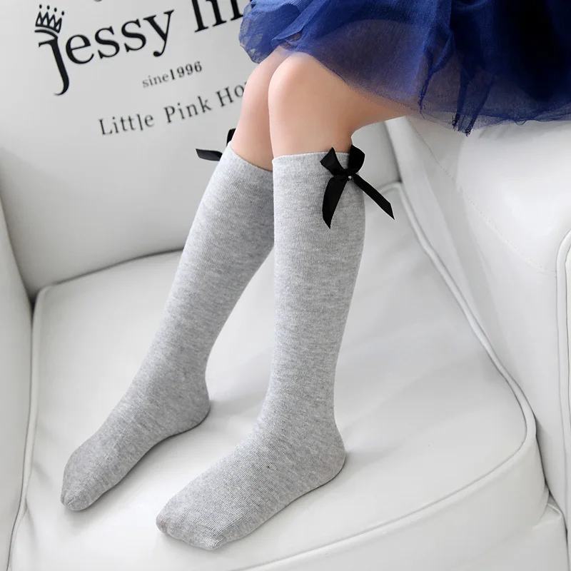1-8Y Girls Knee High Socks Bow Striped Princess Socks for Baby  Little Girl Toddler Girl Knee High Socks Kids