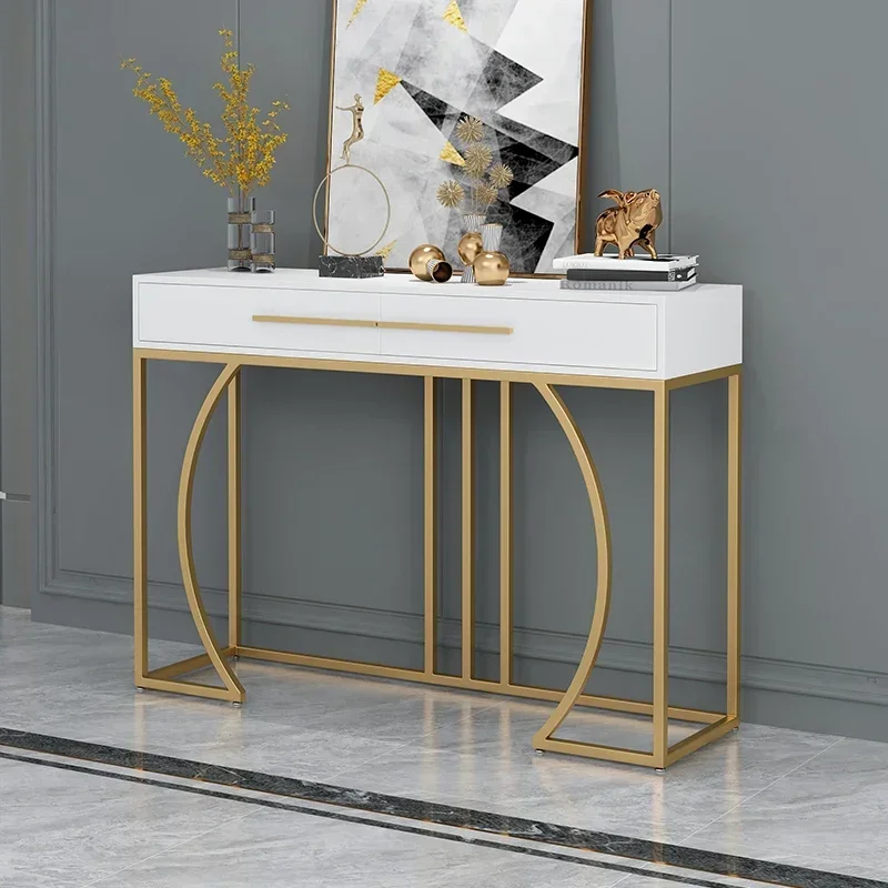 Italian Luxury Drawer Entry Console Table Livingroom Wooden Ultra-narrow Cabinet Modern Minimalist Home Entrance Table Furniture