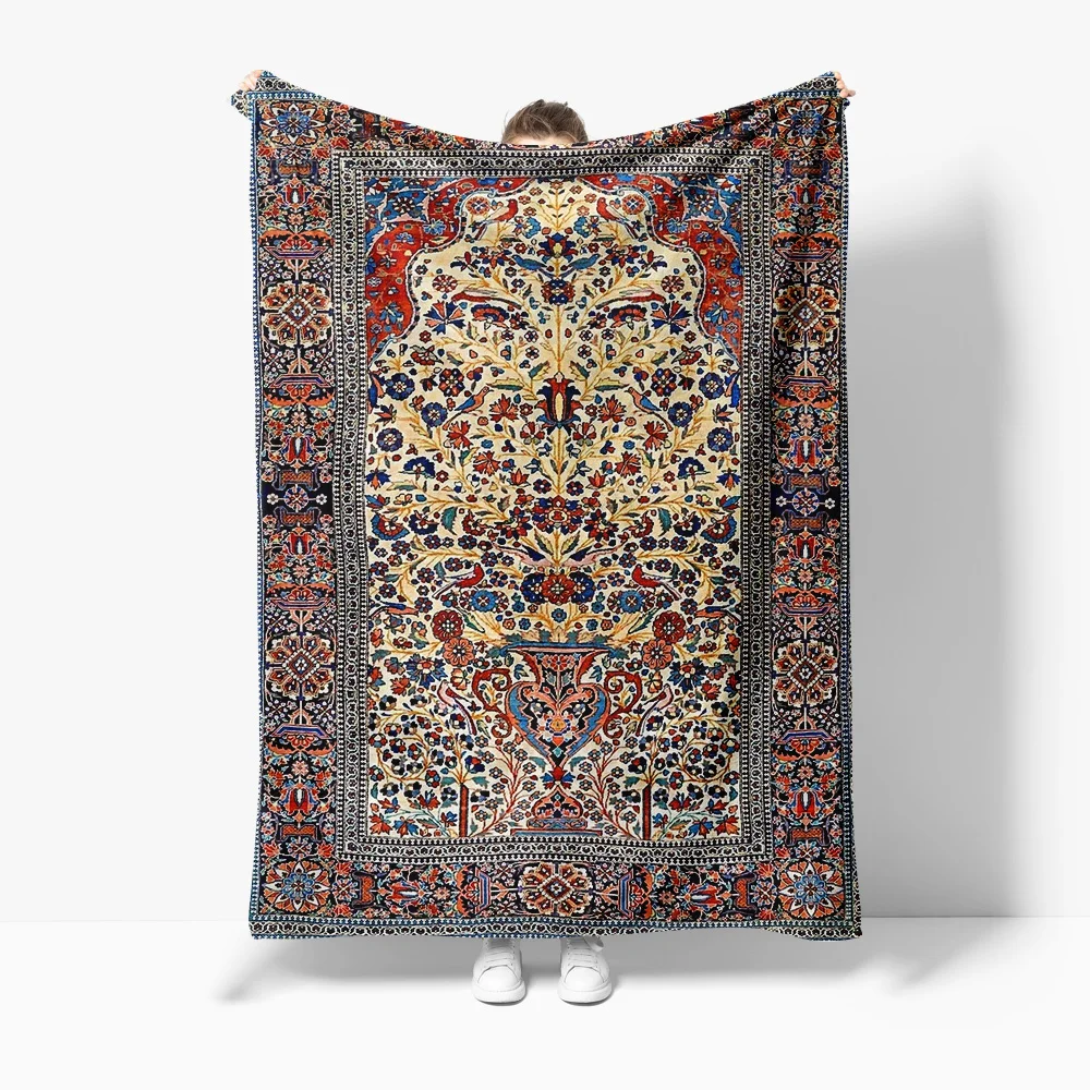 Vintage Persian Kilim Rug Tribal Ethnic Area Carpet Handmade Wool Rug Decorative Floor Mat Home Decor