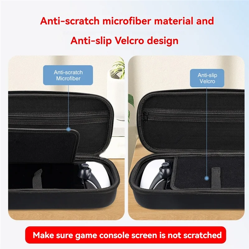 

Shockproof Carrying Case For Sony PS5 Playstation Portal Portable Protective Storage Bag With Accessory Compartments
