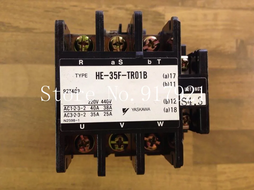 

[ZOB] YASKAWA Япония Yaskawa HE-35F-TR01B контактор 220V38A 92T403 оригинал - 2 шт./лот