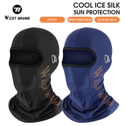 WEST BIKING Summer Cycling Cap Anti-UV Full Face Cover Breathable Sport MTB Bike Motorcycle Balaclava Bicycle Helmet Liner Caps