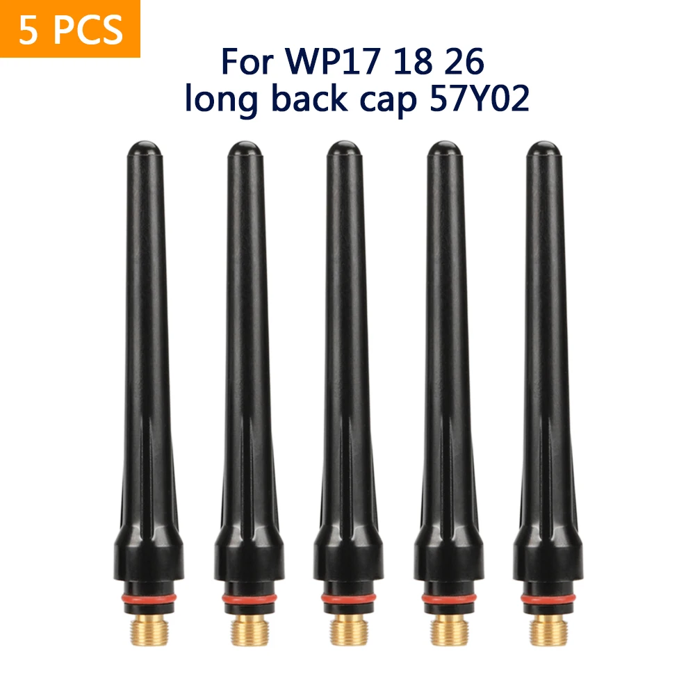 Long/Medium/Short Back Cap 57Y02 57Y03 57Y04 For Tig WP-17/18/26 Series Welding Torch Accesories