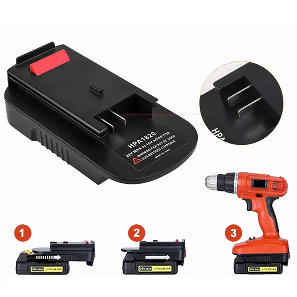 HPA1820 Battery Adapter Compact Simple Operation 20V to 18V Power Tool Battery Voltage Converting Tool