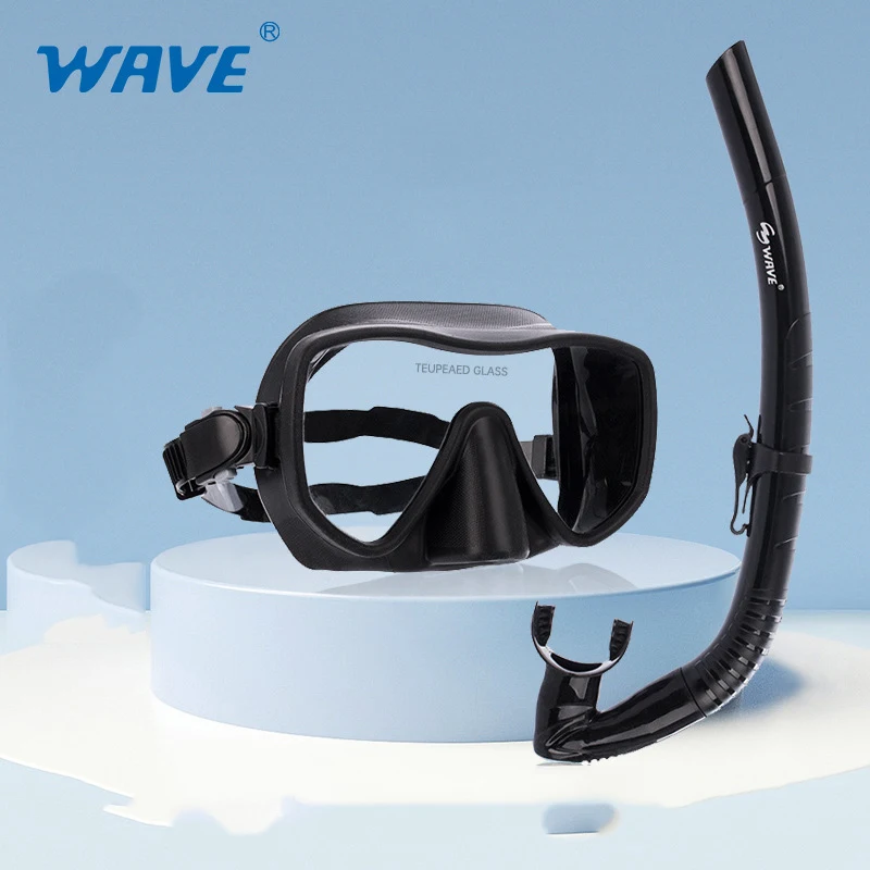 2025 New Design Snorkeling Equipment Water Sports Waterproof High Definition Large Frame Diving Goggles Wet Breathing Tube