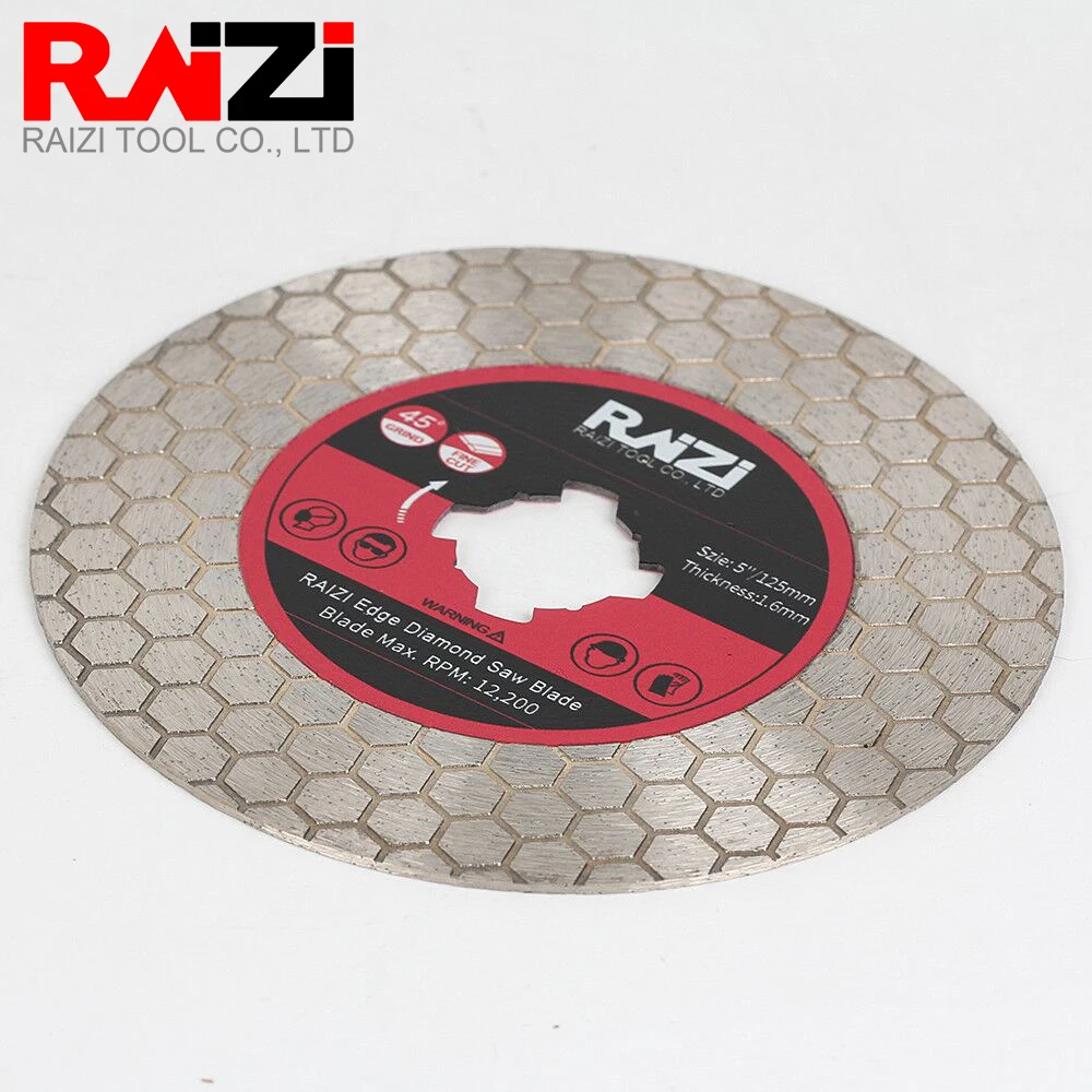 Raizi 125มม./5นิ้ว XLOCK ตัดเพชรสำหรับกระเบื้องเซรามิคตัดและบดเพชร XLOCK กระเบื้องใบเลื่อยใบมีด
