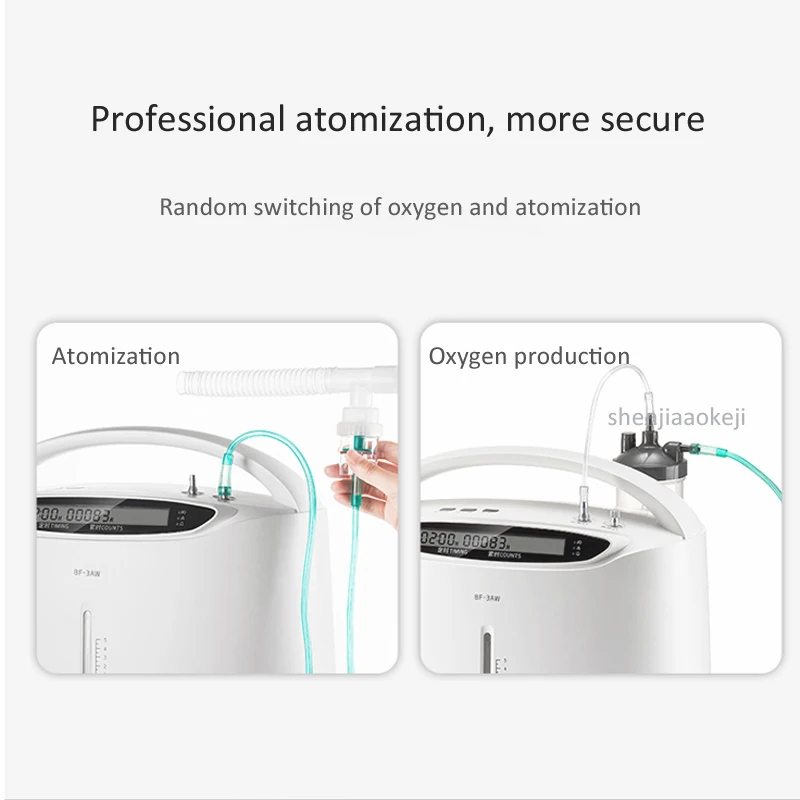 90% ± 3% sauerstoff konzentration Sauerstoff produktion und zerstäubung dual verwenden 0-5L stufenlos einstellen sauerstoff fluss Sauerstoff generator 220V