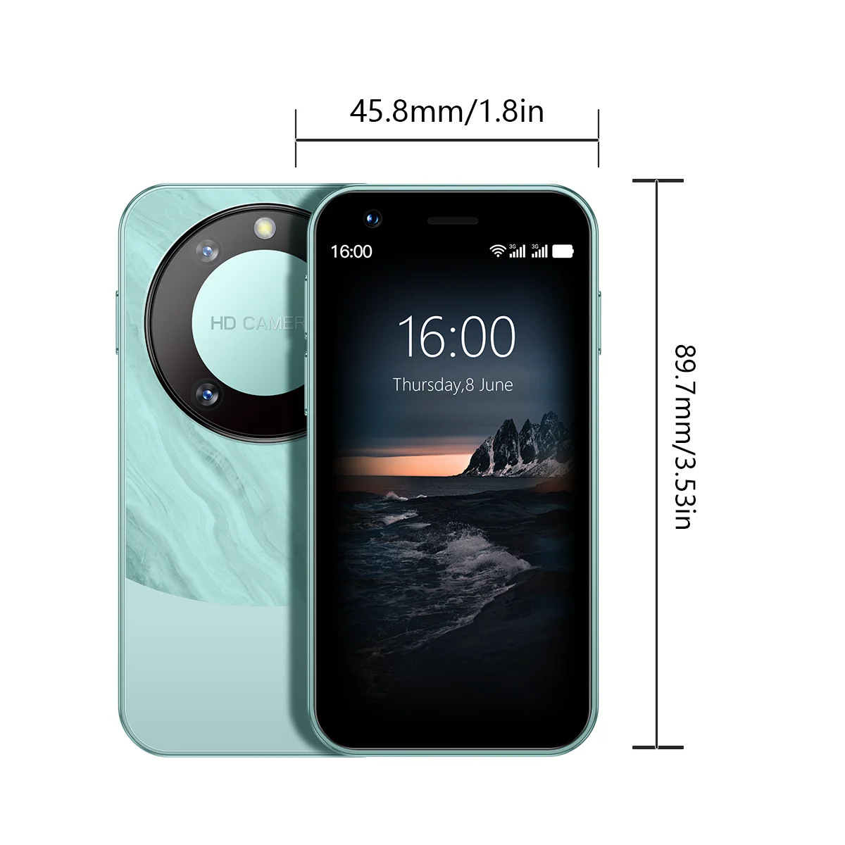 SOYES F8 World's Smallest 3.0" Android Smartphone 2GB+16GB Dual SIM 3G Google Play - Fits in Coin Pocket!​