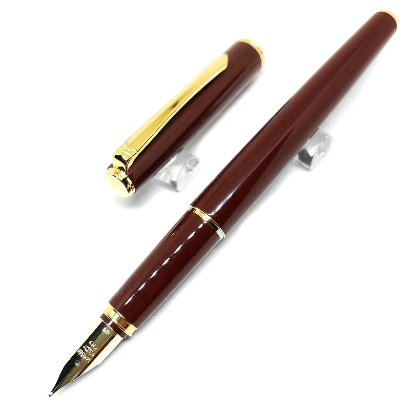Jpanaese PILOT DELUXE URUSHI 14K Fountain Pen Red Resin 0.5F 0.7M Nib Student Smooth Writing Gift Ink Pen Limited Edition Winter