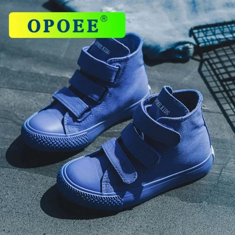 Children Spring Autumn Candy Color Cloth Shoes Girls Denim Canvas Shoes Boys Solid Color Soft Sole Non-slip Low Top Casual Shoes