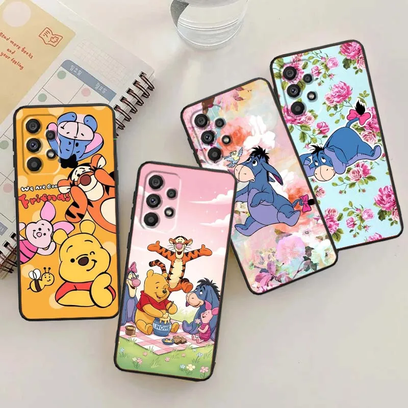 

Disney Winnie the Poodle Phone Case For Samsung A73 A72 A71 A55 A54 A53 A52 A51 A13 A22 A16 A15 A12 A14 A05 A06 5G Black