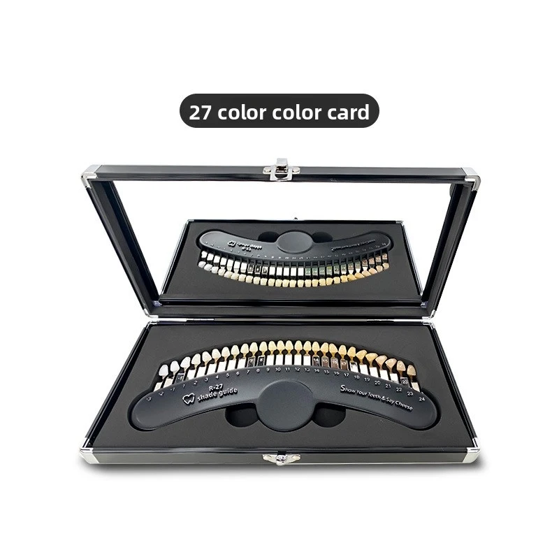3D model 20/27Color Dental Shade Guide teeth whitening comparison card chart Tooth Bleaching Shade Chart Dentist Clinic tool