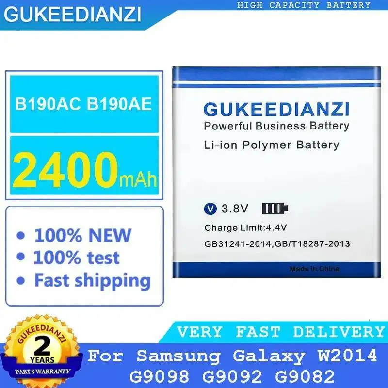 

Mobile Phone Battery B190AC B190AE 2400Mah For Samsung Galaxy W2014 G9098 G9092 G9082
