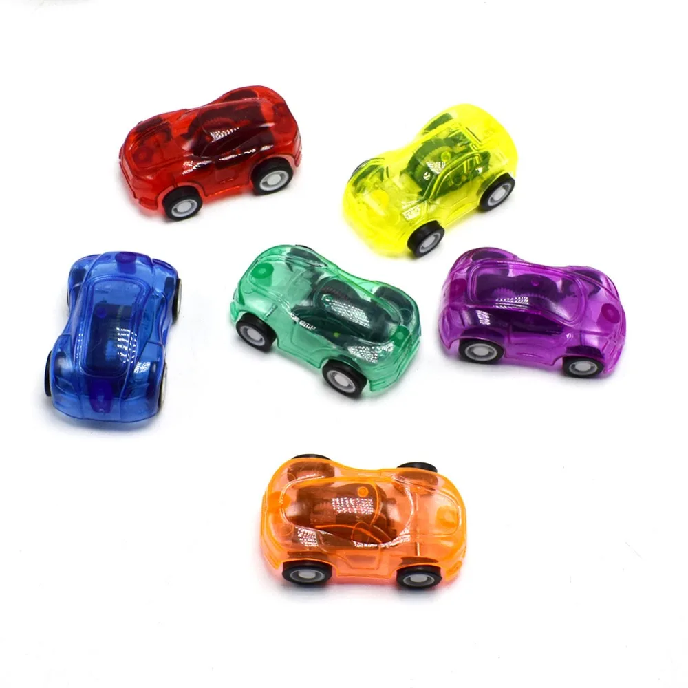 10Pcs Mini ดึงกลับรถของเล่นพลาสติกโมเดลรถยนต์เด็กตลกรถโมเดลรถยนต์ของเล่นเด็กชุดล้อ Gift YJN