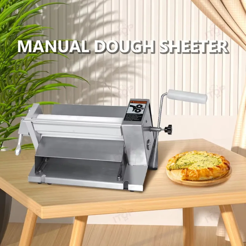Low Cost Mini Countertop Dough Sheeter  High Quality Bread Fondant Rolling Equipment for Home Commercial Bakery Use