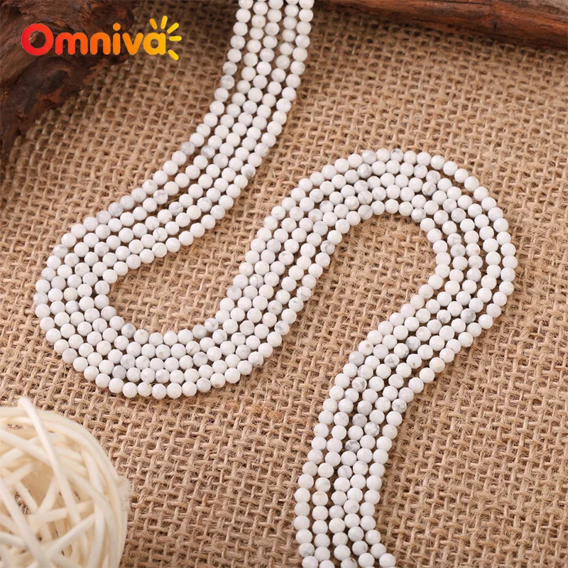 2/3MM DIY Accessories finished product Natural Stone Imported white pine Mini Faceted beads For Jewelry Making 15