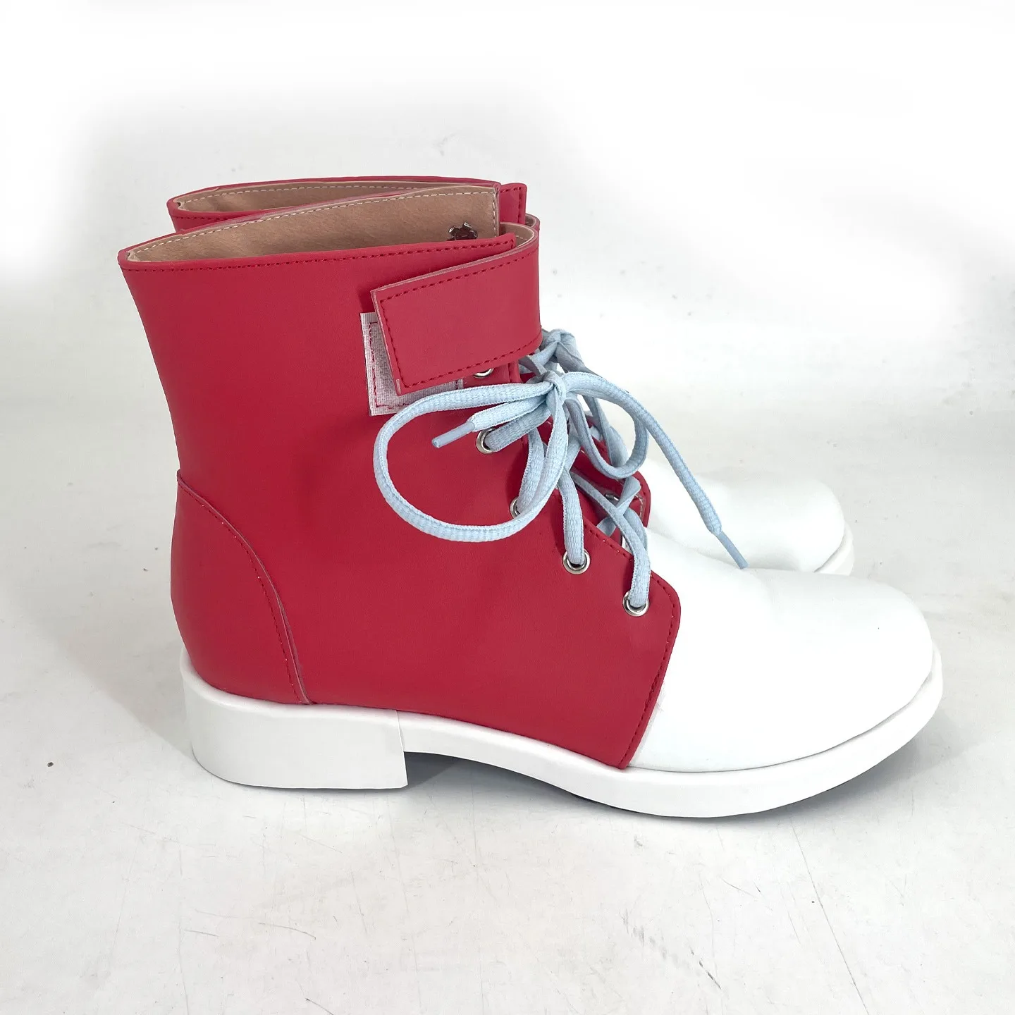 Ghiaccio تأثيري أحذية أنيمي جوجو تأثيري الدعائم اكسسوارات الأحمر بولي أحذية أحذية من الجلد هالوين كرنفال الأحذية مخصص #4