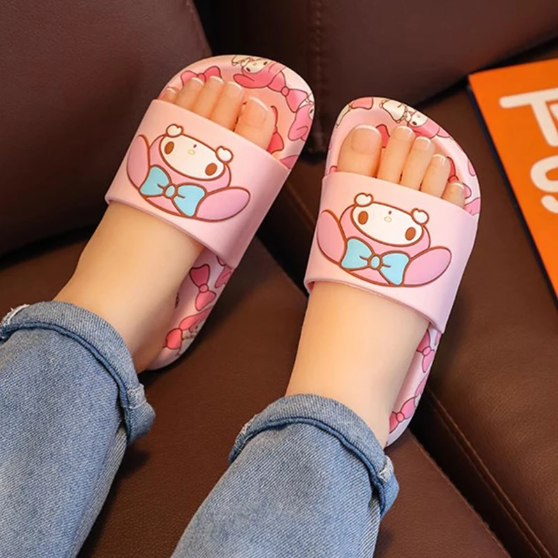 

Sanrio MyMoledy children's slippers Girls cute flip-flops cartoon soft bottom family non-slip PVC slippers