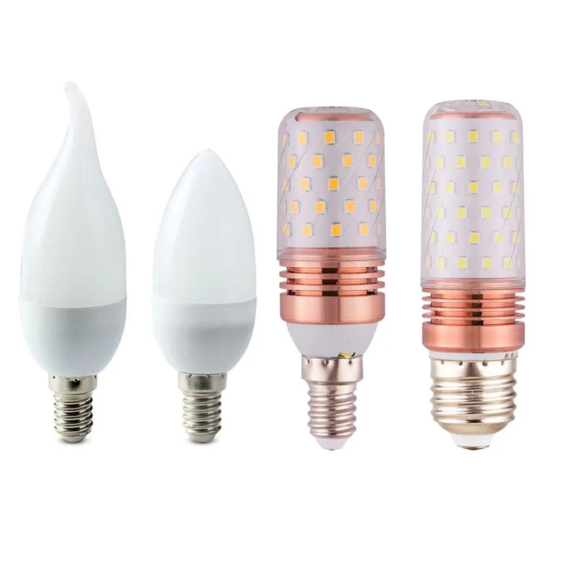 

E27 LED Bulb E14 LED Lamp AC 220V 240V 5W 7W 12W 16W SMD2835 Led Corn Bulb Chandelier Candle LED Lighting For Home Decoration