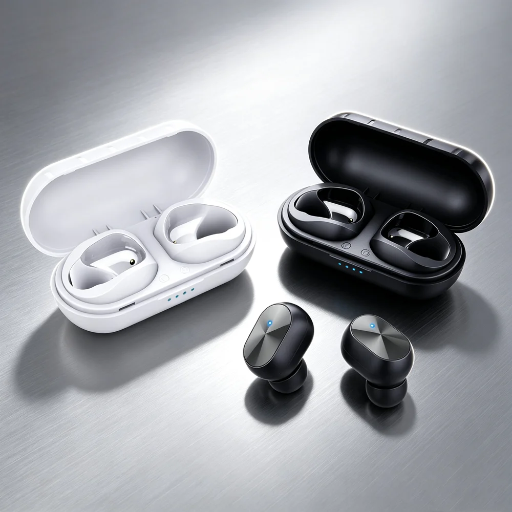 TWS Fone Bluetooth Headphones Wireless Earbuds Cheap Wireless Earphones with Wear Detection Conserve Battery When Idle