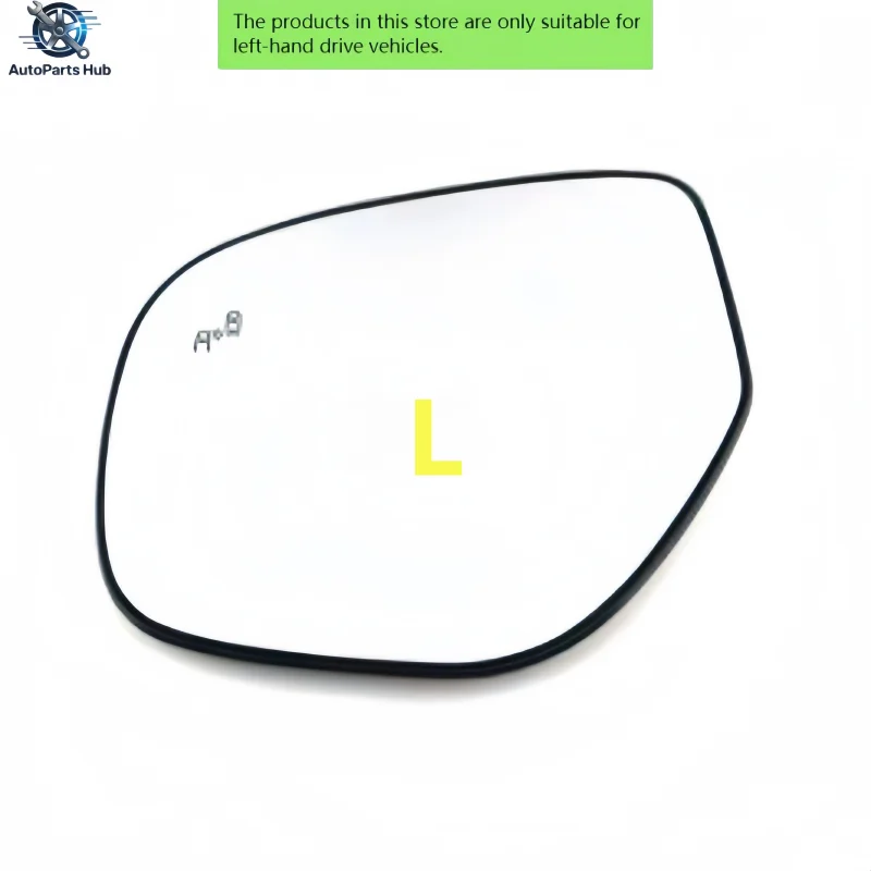 For Mitsubishi Outlander 2013-2019 models with automatic heating and blind spot warning left and right rearview mirror lenses