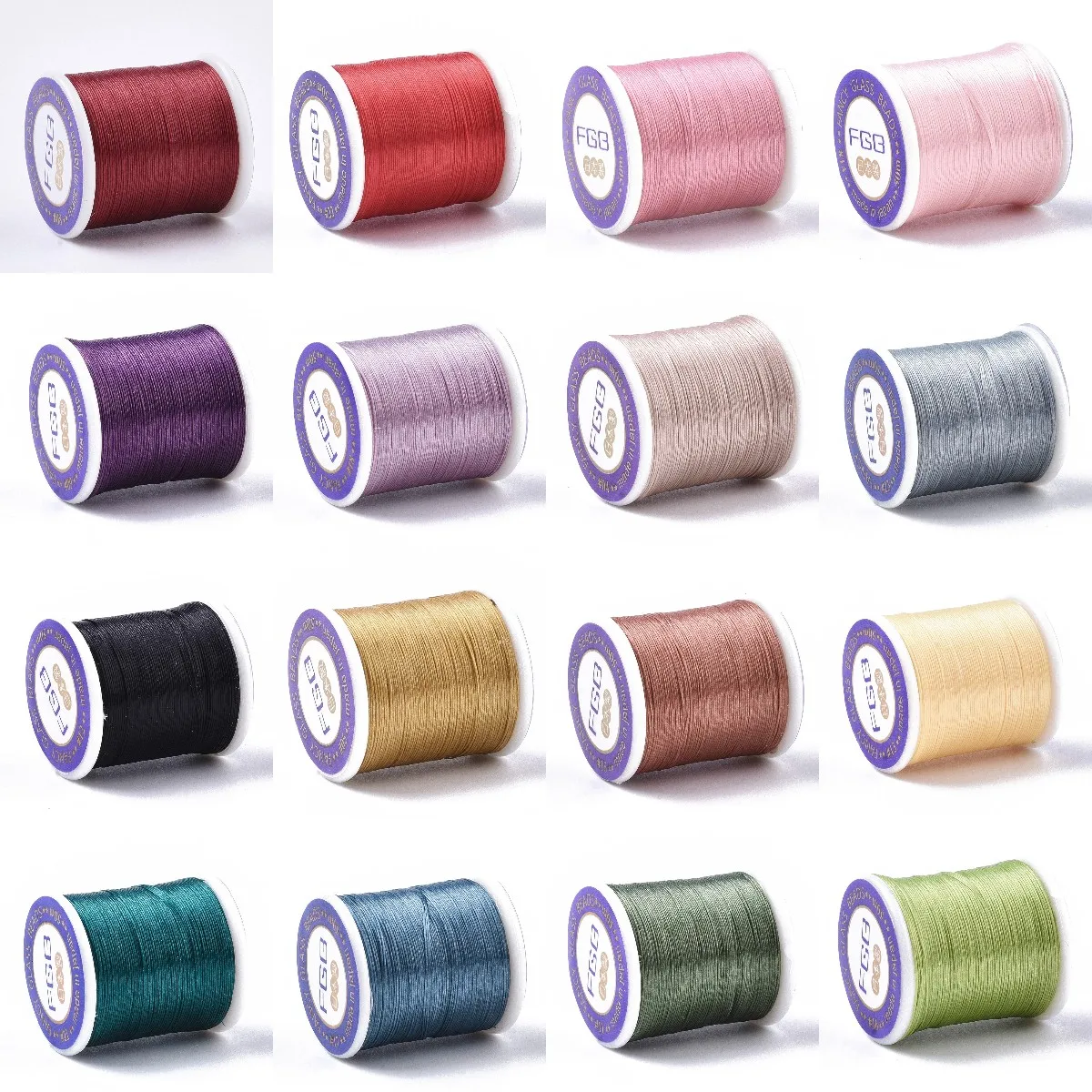 

50m/roll 0.1mm 66 Coated Beading Nylon Threads Cord For Seed Beads DIY Jewelry Making Bracelet Braided String Accessories