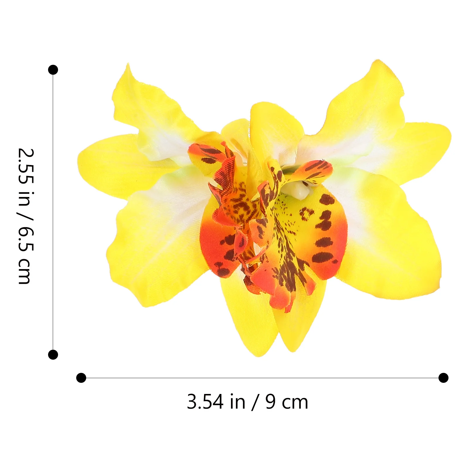 

3Pcs Flower Hair Clips Large Orchid Accessories Easy Wear Hair Clips for Women Girls Cute Party Hairstyle Pins