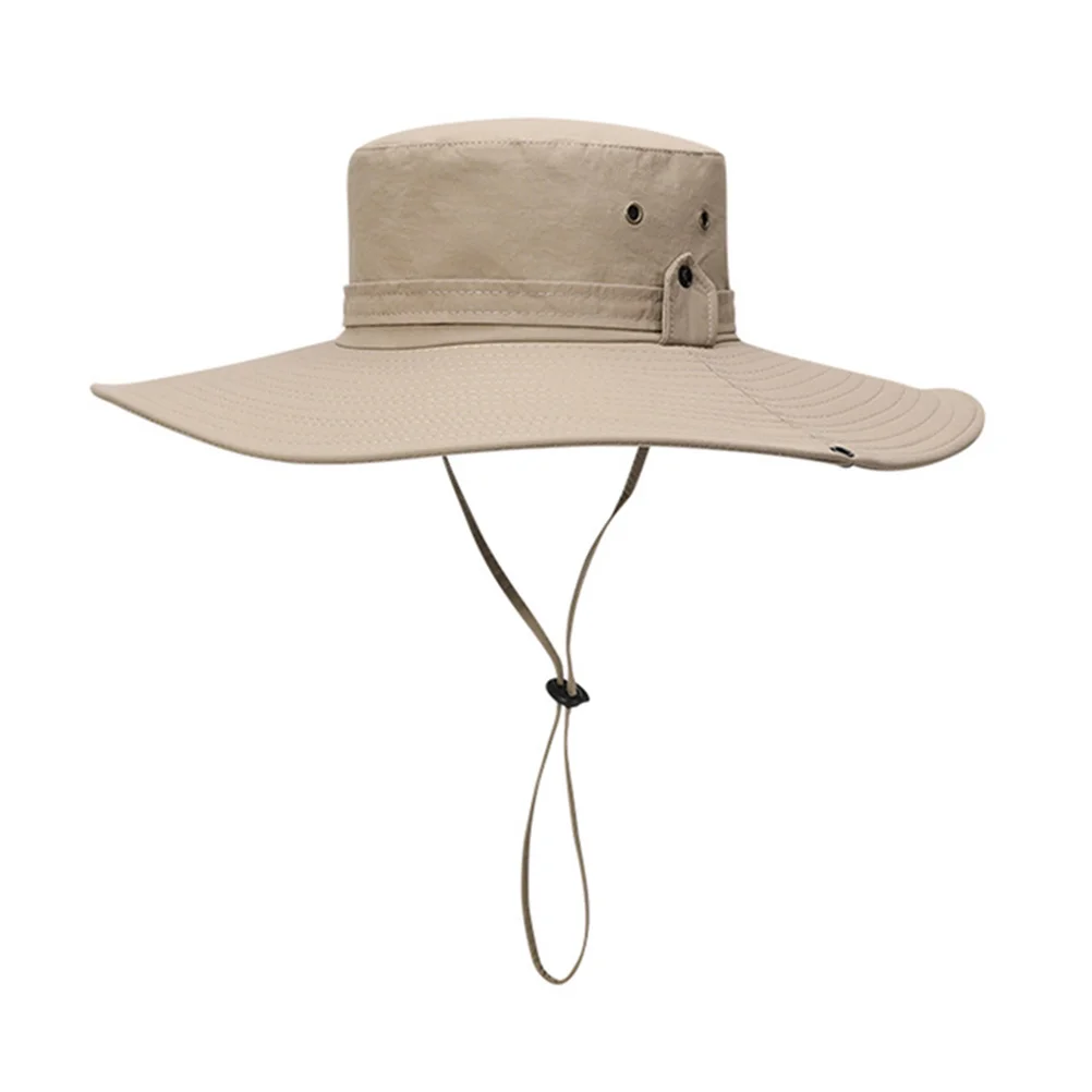 

Summer Sun Visor Fisherman Hat Bucket Hats for Men Women Lightweight Portable Polyester Fishing Wide Brim Straw Hiking Camping