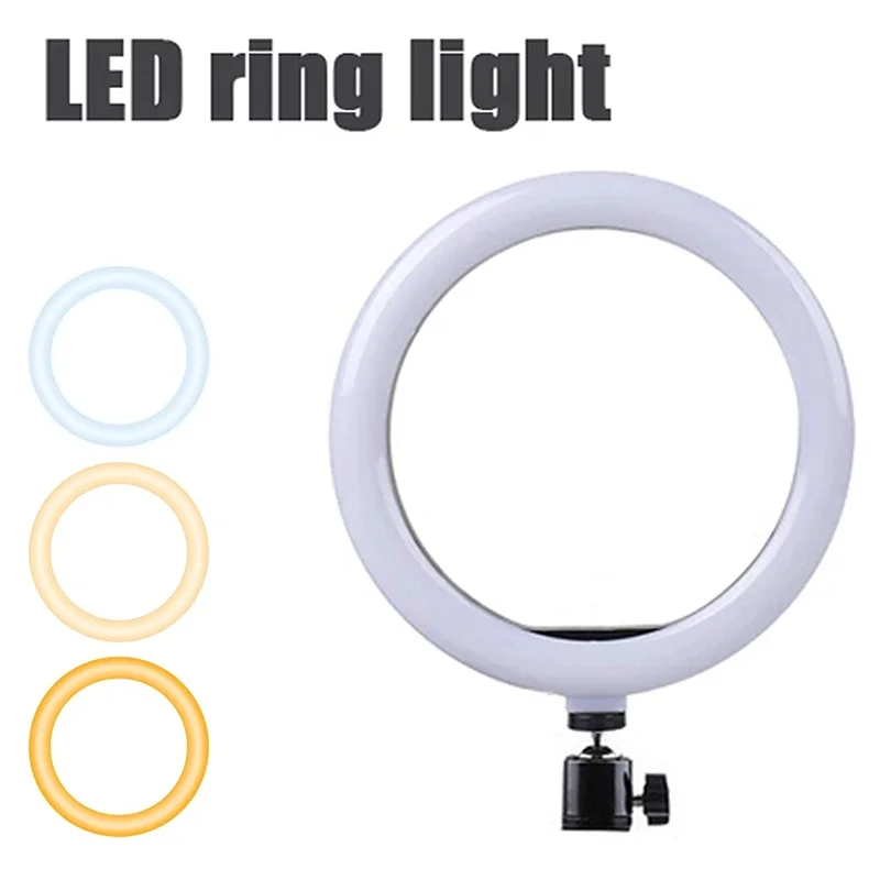 Luz LED para Selfies de 16/26/33cm, Luces de Fotografía LED, Anillo de Luz Regulable para Grabación de Video en Teléfono, Transmisión en Vivo, Lámpara LED para Selfies