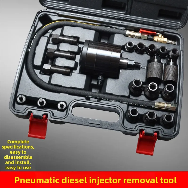 Pneumatic diesel injector removal pull horse tool set quick injector car removal injector repair tool