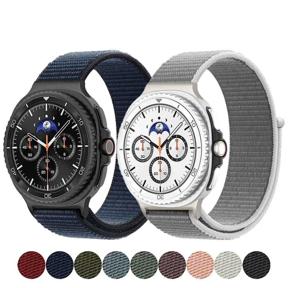 Bracelet pour Samsung Galaxy Watch 8, bracelets de Sport classiques en Nylon, accessoires pour montre intelligente Galaxy Watch 8 40mm 44mm, bracelet correa