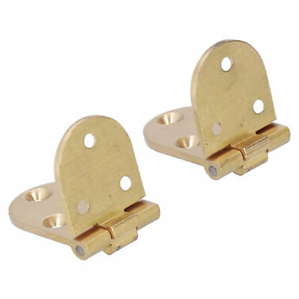 2pcs Hinge 180 Degree Foldable Hinge Screw Set Pure Copper Concealed Flap Hinge For Folding Table Wooden Chests Drawer Hardware
