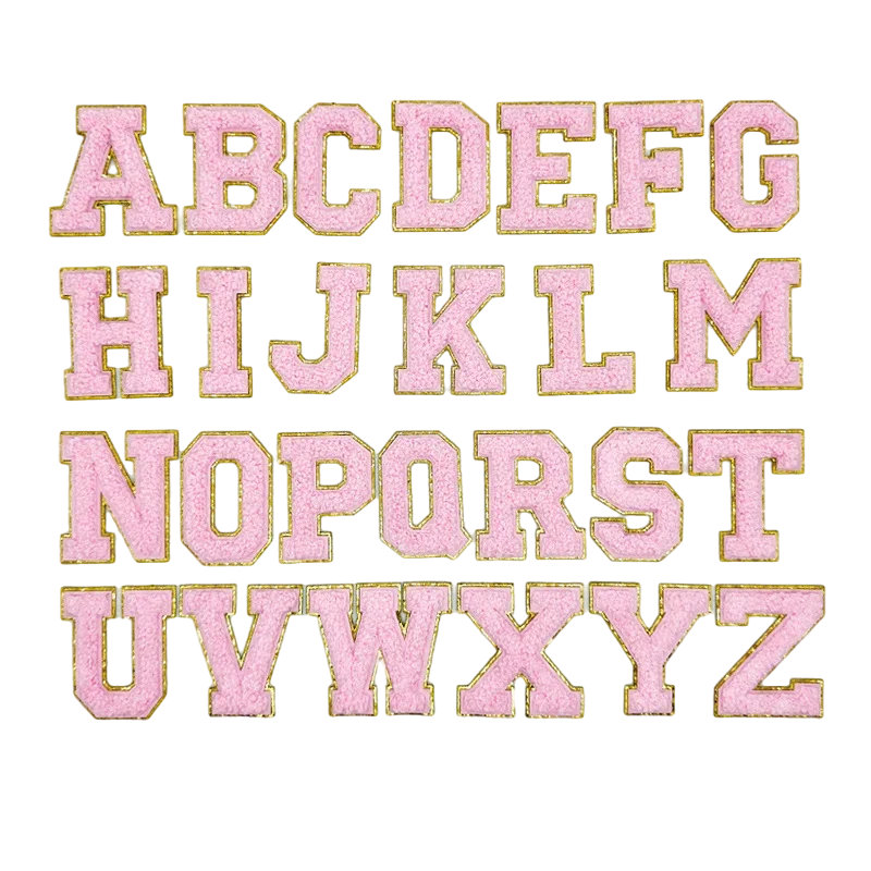 

Customized Self-adhesive Towel Embroidery Letter Cloth Sticker Cross-border Special for Glitter Phnom Penh Chenille Accessories