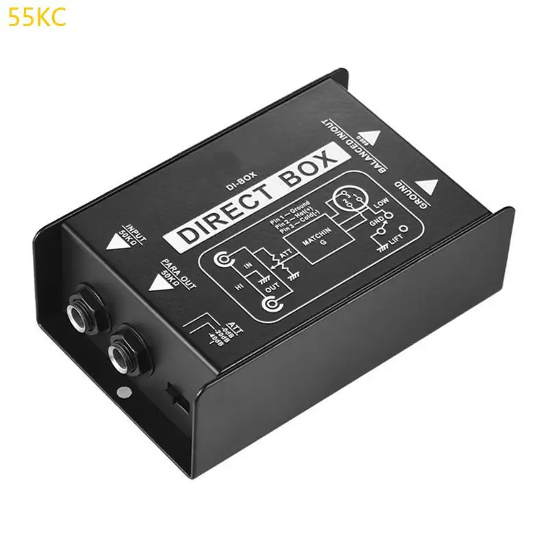 

55KC Professional DIRECT BOX Single Channel Passive DI-Box Direct Injection Box