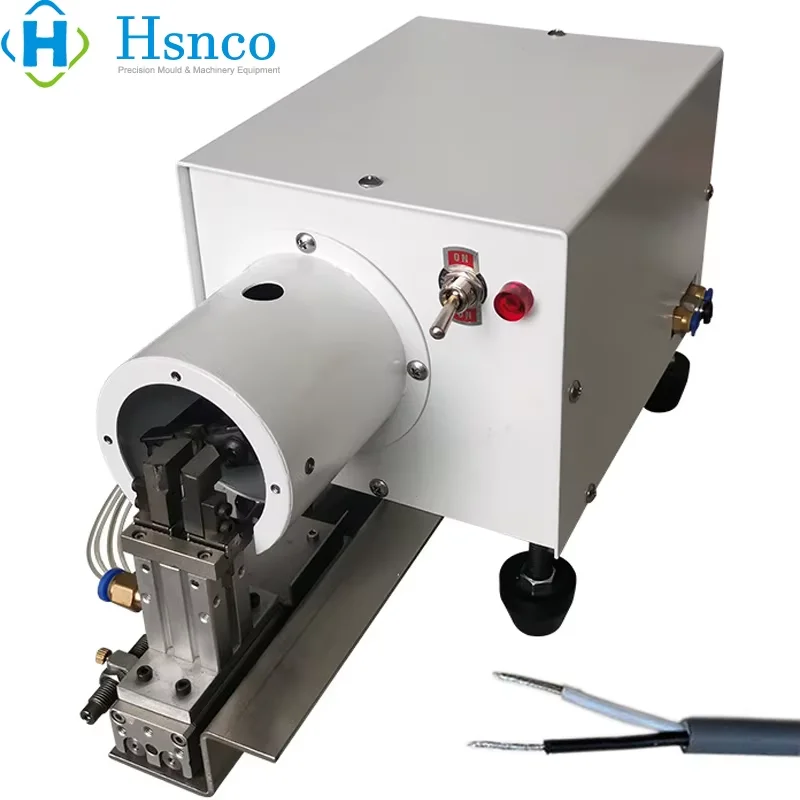 Picture 3: Pneumatic Multicore PVC Cable Jacket Peeling Stripping Twisting Machine Flexible Wire Strip Twist Processing Equipment