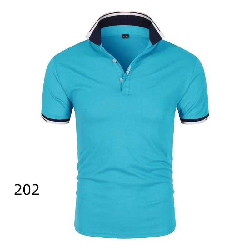 2026 New Quick Drying Short Sleeved Polo Shirt Golf Company Group Brand Breathable Lapel Sports Short Sleeved 8-Color Large