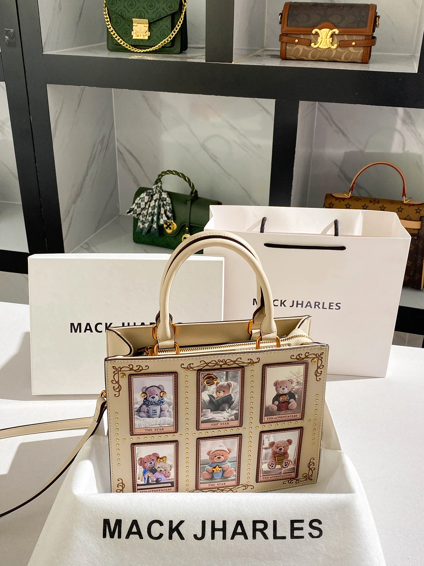 luxury-designer-bags-and-classic-tote-bag-with-delicate-cartoon-bear-embroidery-printing-original-and-new-in-handbag-for-banquet