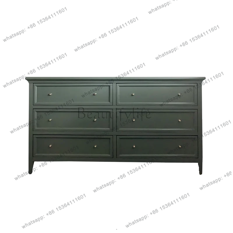 

Французский легкий роскошный прикроватный шкафчик для хранения вещей в спальне, американский комод с ящиками