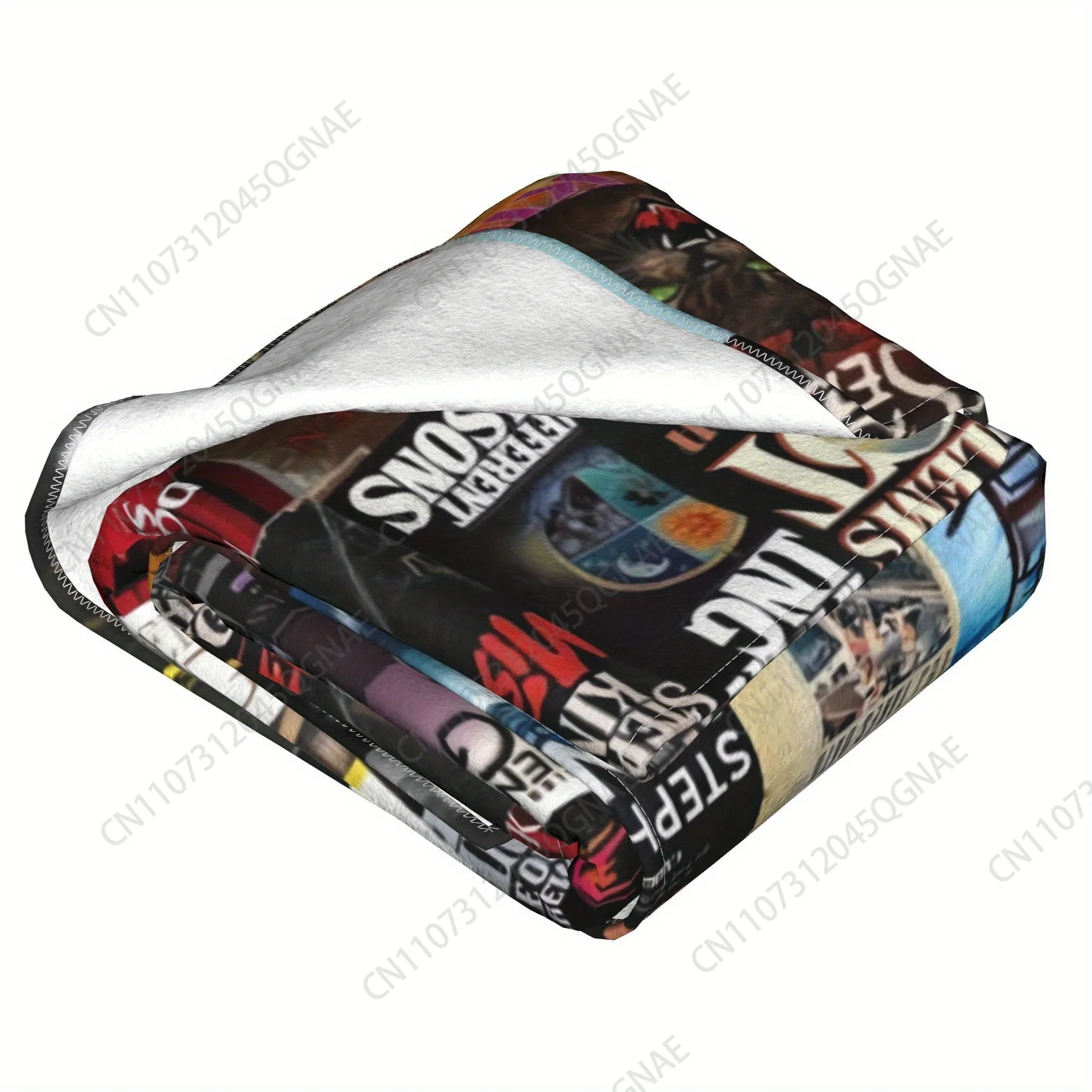 Custom ZLIENSZUS Stephen King Horror Book Covers Blanket - Soft Flannel Throw With 30+ King Books Design (The Shining, IT, Pet S