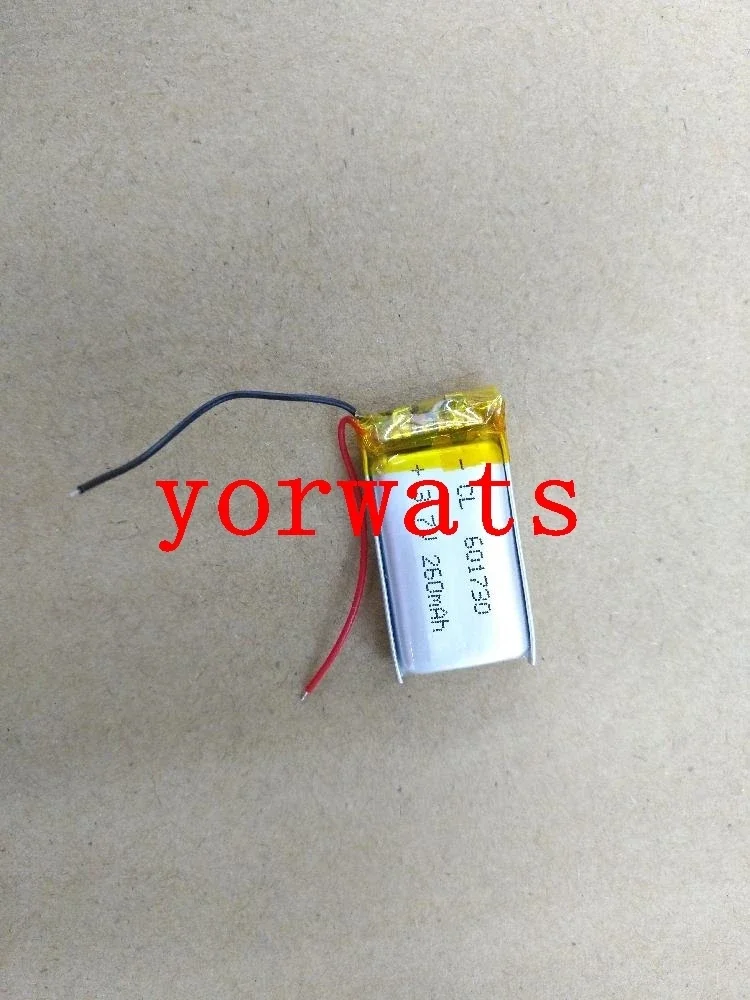 

New Hot A Rechargeable Li-ion Cell 3.7V polymer lithium battery 601730 260mAH direct sale