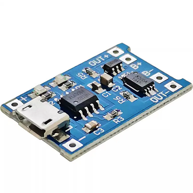Charger Protection Board for 18650 Lithium Battery,1A 2-in-1 Charging & Protection Integrated Module  10pcs