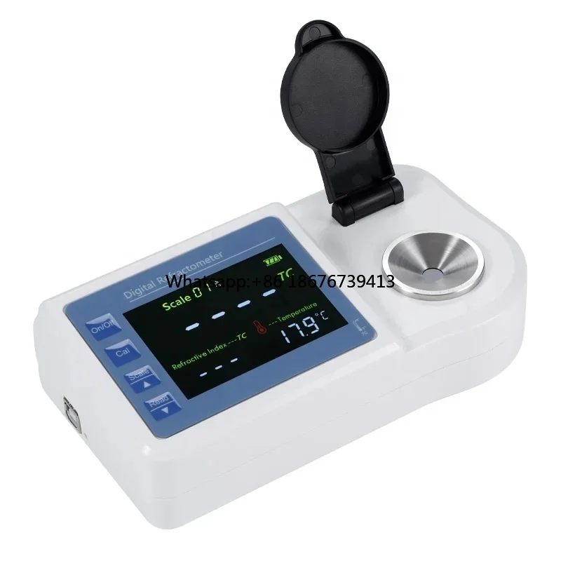 High Accuracy Digital Brix Refractometer 0-90% ATC Brix Meter 0.2% Precision for Measuring Fruit Juice and Coffee