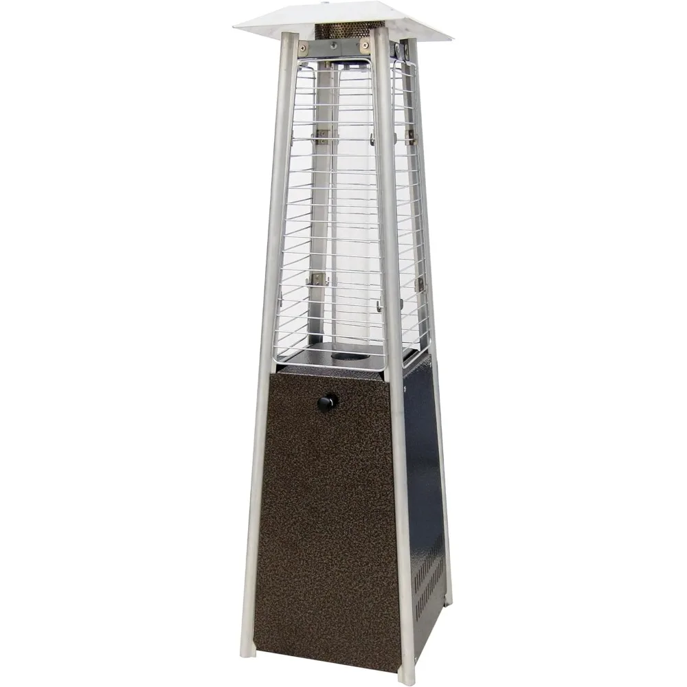 

HLDS032-GTTHG Portable Propane Table Top Pyramid Glass Tube Patio Heater, 9500 BTU, Bronze, SMALL