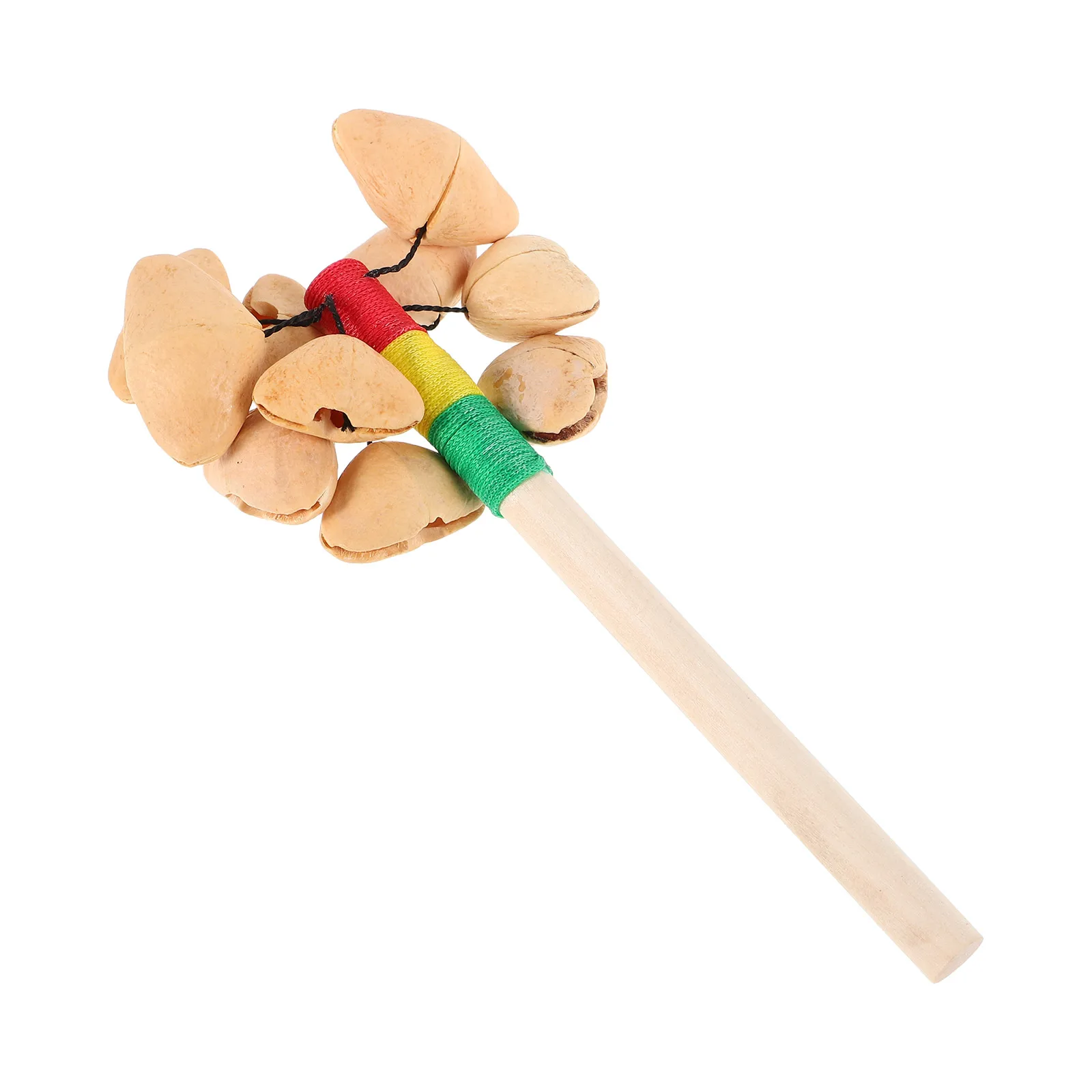 

Hand Rattles For Toddlers African Drum Accompaniment Natural Wooden Baby Shaking Musical Playthings Traditional