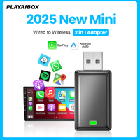 PLAYAIBOX Android Auto Wireless Carplay Adapter Plug and Play Bluetooth 2in1 Smart Dongle For Volvo Benz Audi Haval MG Kia GMC
