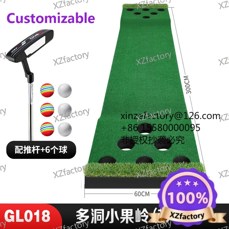 Factory Direct 2026 Top RatedIndoor Golf Putting Green Multi-Hole Practice Portable Practitioner Office/Home Mobile