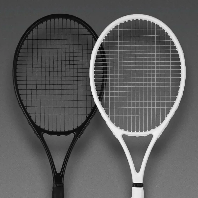 

STLFTennis Rackets LBS Ultralight Black Tennis Rackets Carbon Tenis Padel Racket Stringing 4 3/8 Racchetta Tennisracket Racquet