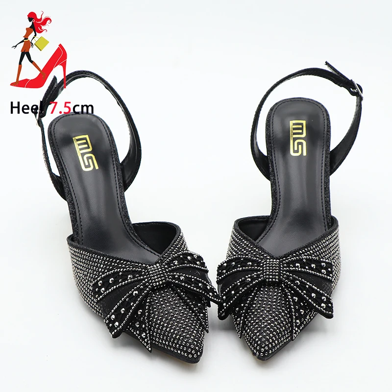 Sandales Parker pointues pour femmes, Slingback Bowkont pour dames, talons hauts fins, biscuits de luxe, chaussures de banquet de fête, nouveau, été, 2024