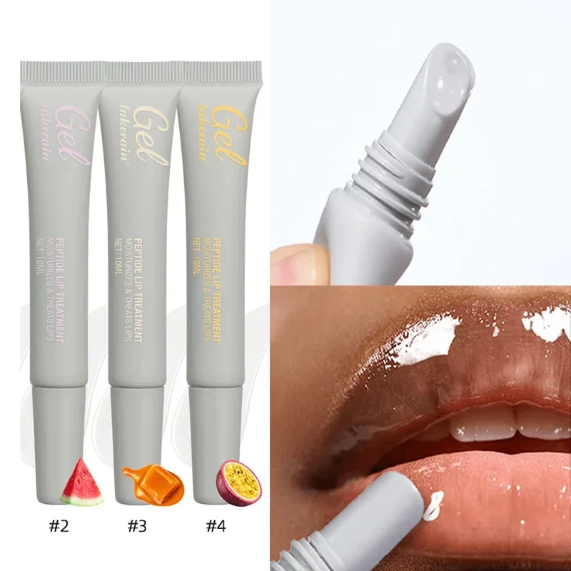 Moisturizing Lip Mask Peptide Lip Care Gel Deep Hydrated Lip Balm Remove Dead Skin Day & Night Lip Treatment